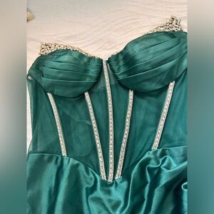 Gown green emerald dress
